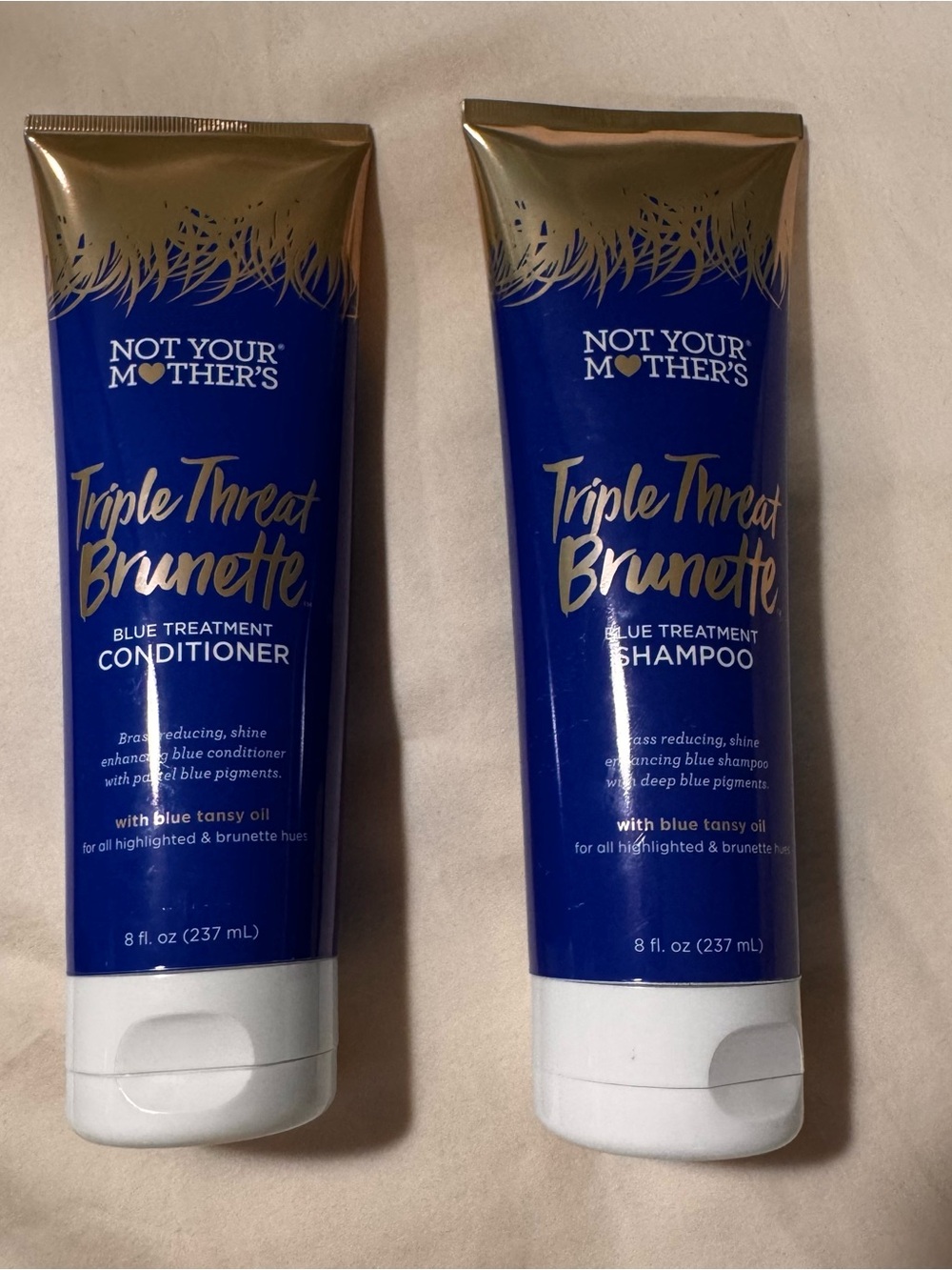 NEW Triple Threat Brunette Blue Treatment Shampoo & Conditioner (Blue)